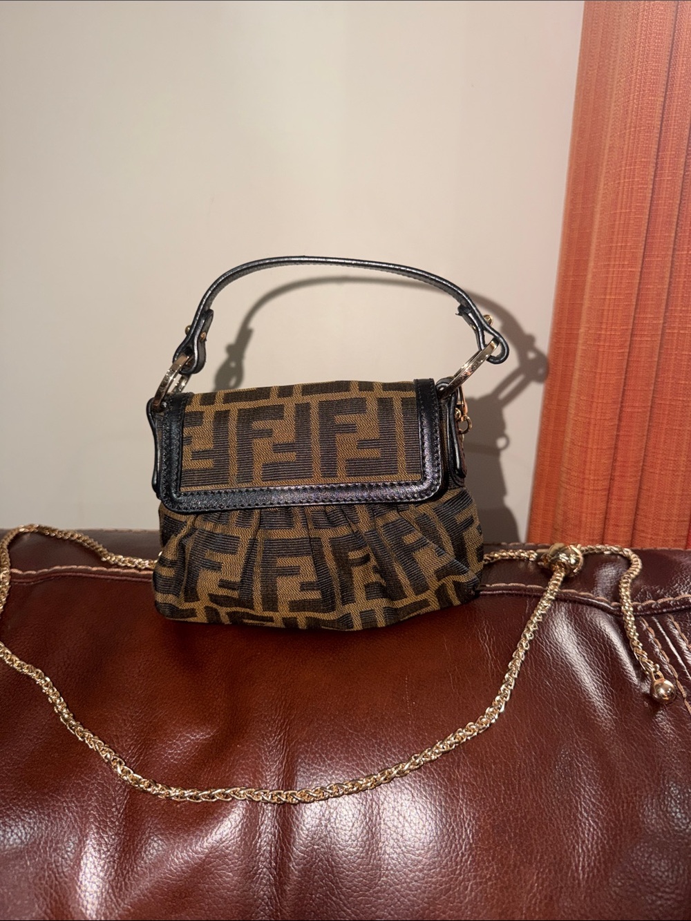 ‼️Authentic Fendi Zucca Chef Mini Bag